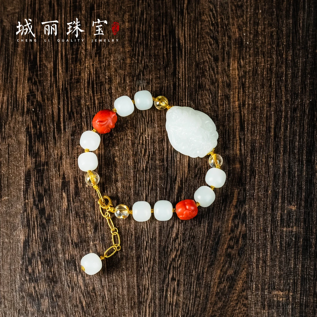 【城丽珠宝】白玉凤九手串/条（多样性发货）ZJH-2009-2