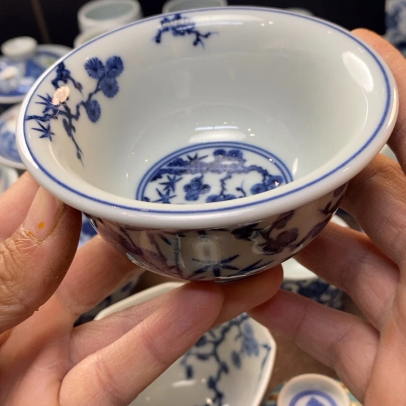 【闪购商品】景德镇青花主人杯