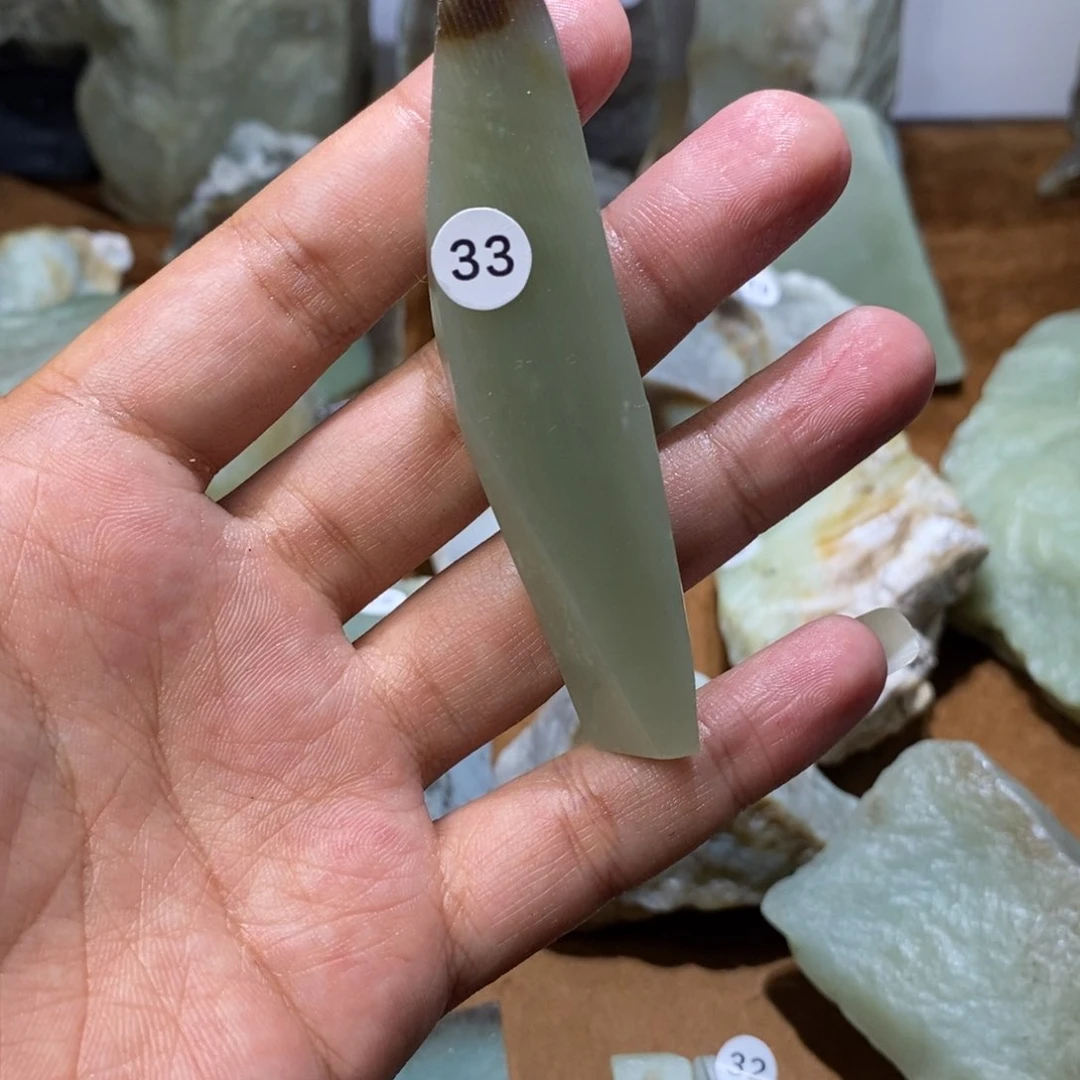 和田玉未镶嵌珠宝半成品晓*