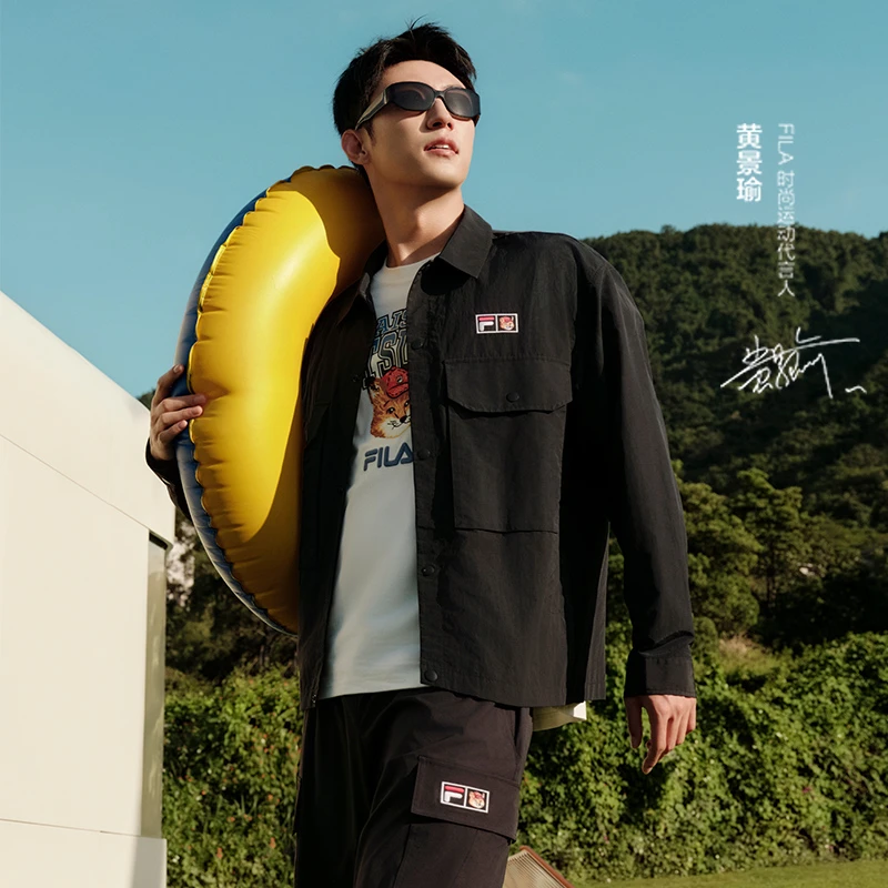 FILA X MAISON KITSUNÉ斐乐情侣春新款百搭夹克约会穿搭休闲外套