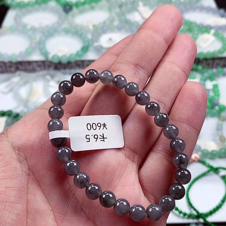 翡翠手链未镶嵌卡6.5