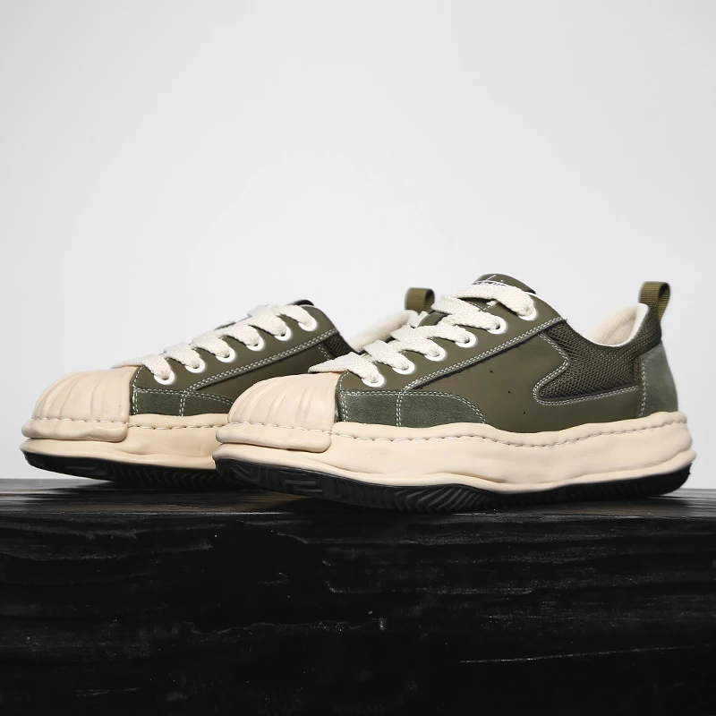 2050-夏季贝壳头透气百搭气垫时尚潮鞋男鞋小白鞋