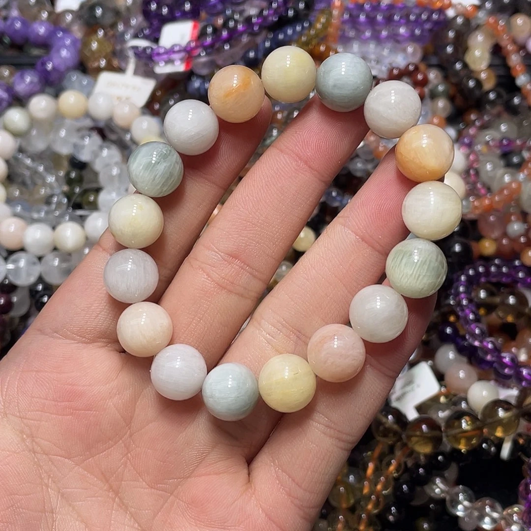 未镶嵌水晶手链彩兔毛12