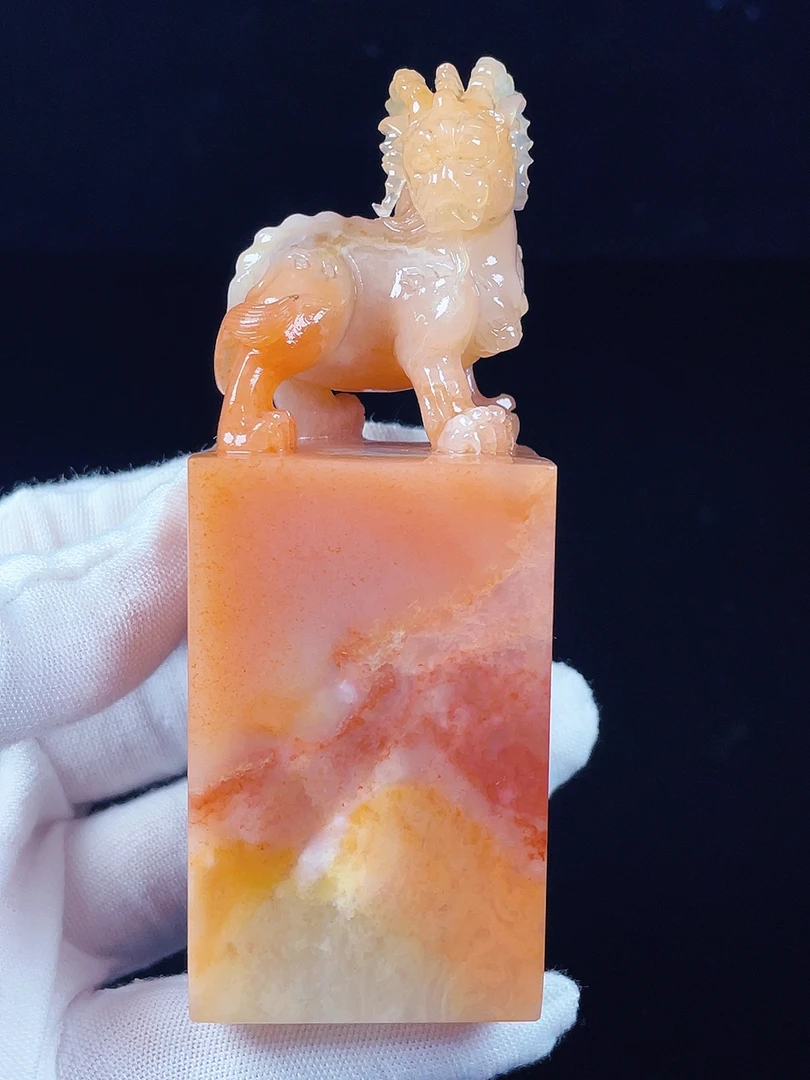 精品老挝桃花冻瑞兽