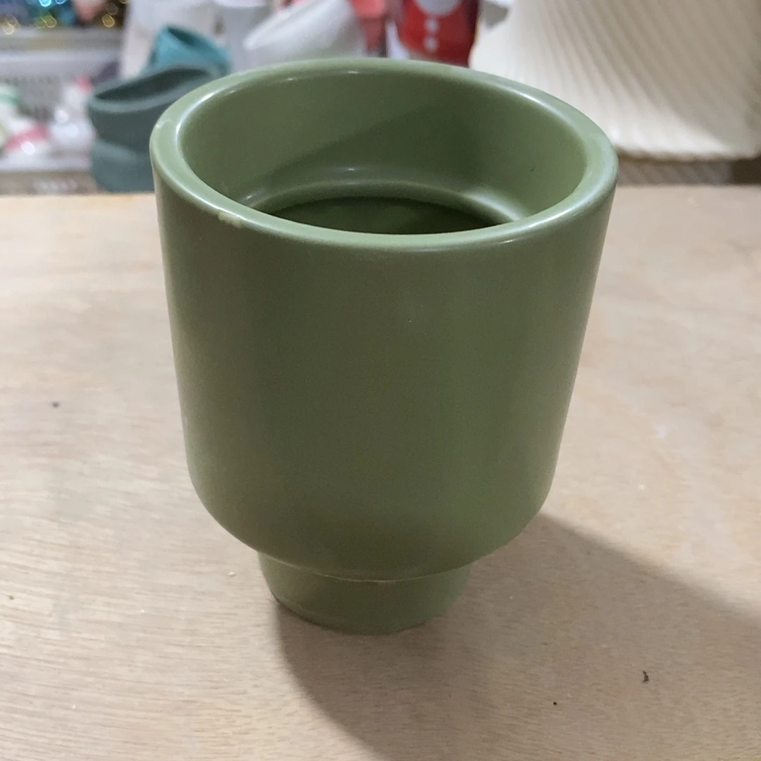 摆件陶陶盆有孔 瑕疵介意勿拍