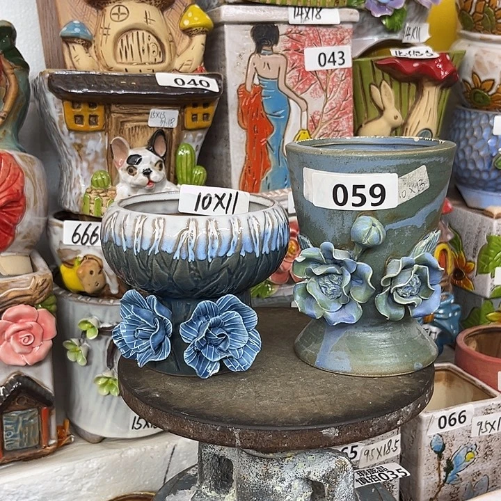 粗陶材质多肉花盆