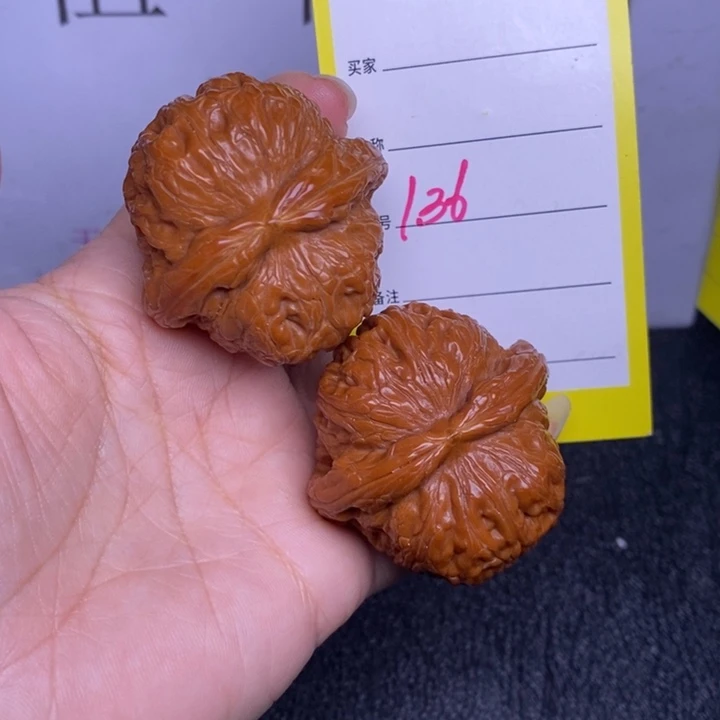 把件文玩核桃136/43元宝练手对