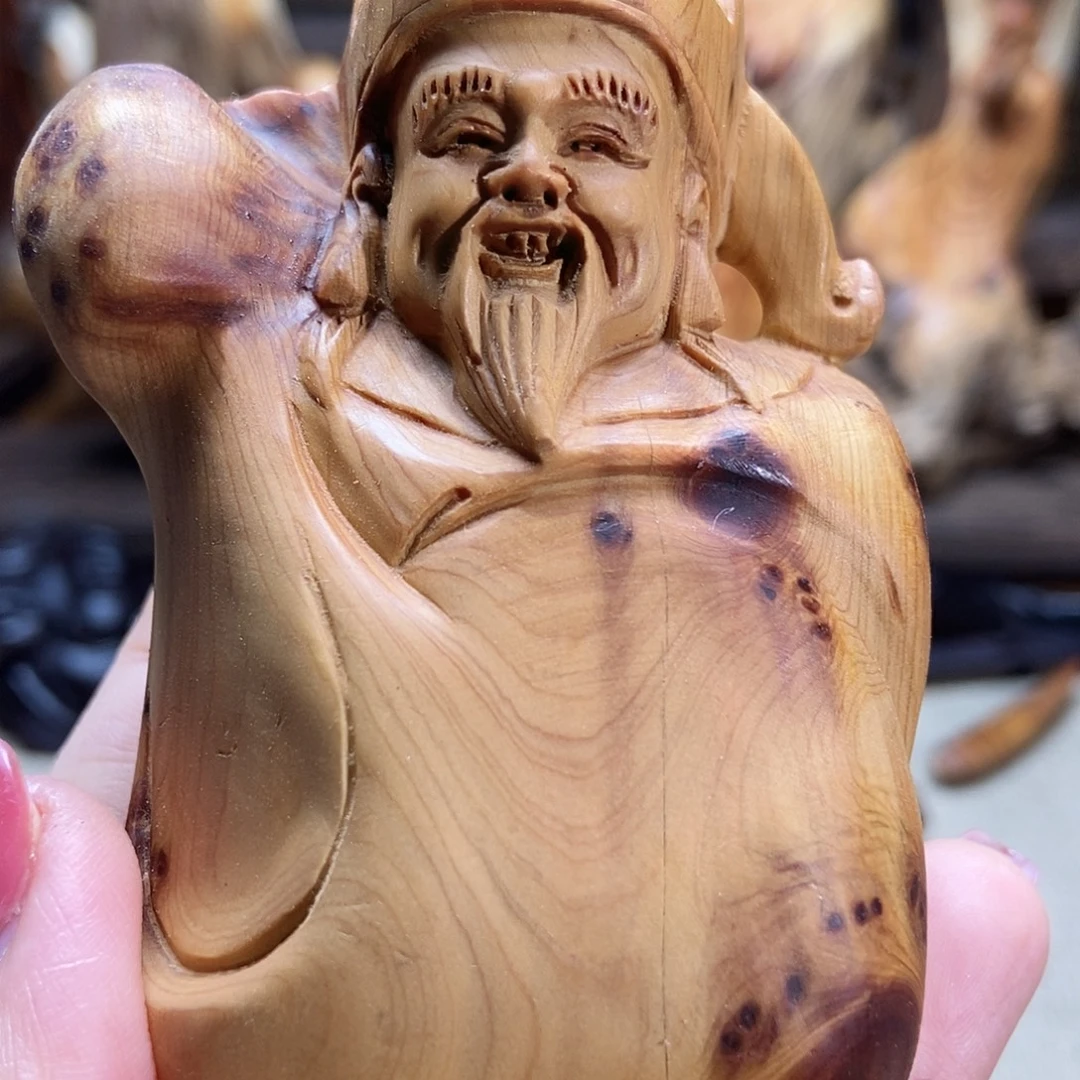 崖柏手把件8888888