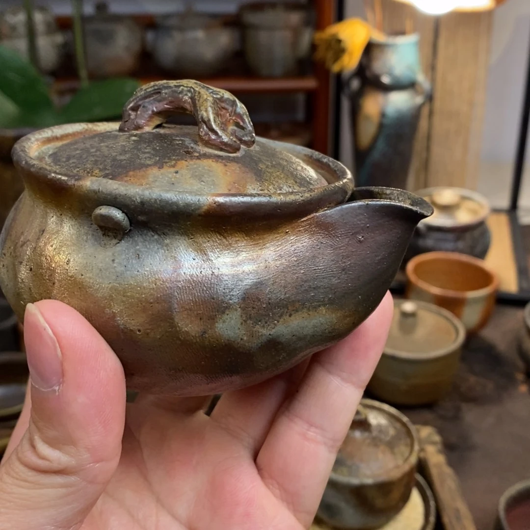 备前烧柴烧茶具周*鸥全品无伤