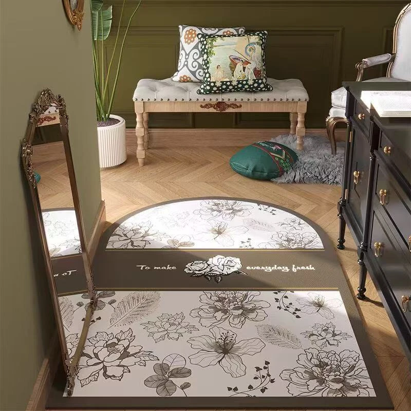 【新疆包邮】硅藻泥入户拱门地垫美式轻奢脚垫家用卧室卫生间吸水