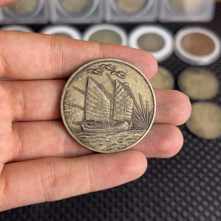 金属大头龙洋船洋工艺品