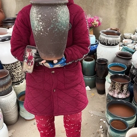 口20高31瑕疵盆子