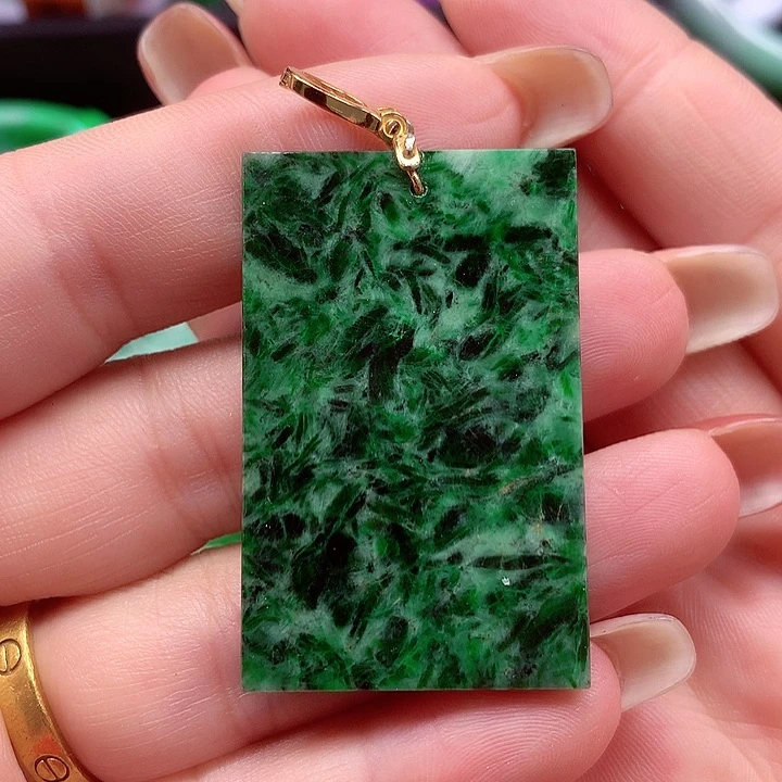 颈饰银S925镶嵌翡翠翡翠