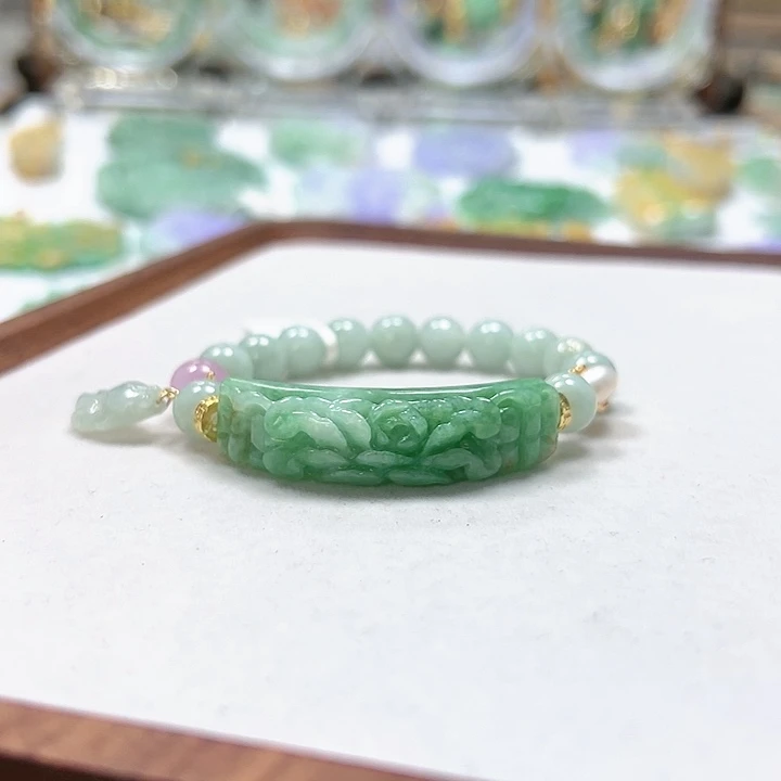 未镶嵌手链翡翠手牌