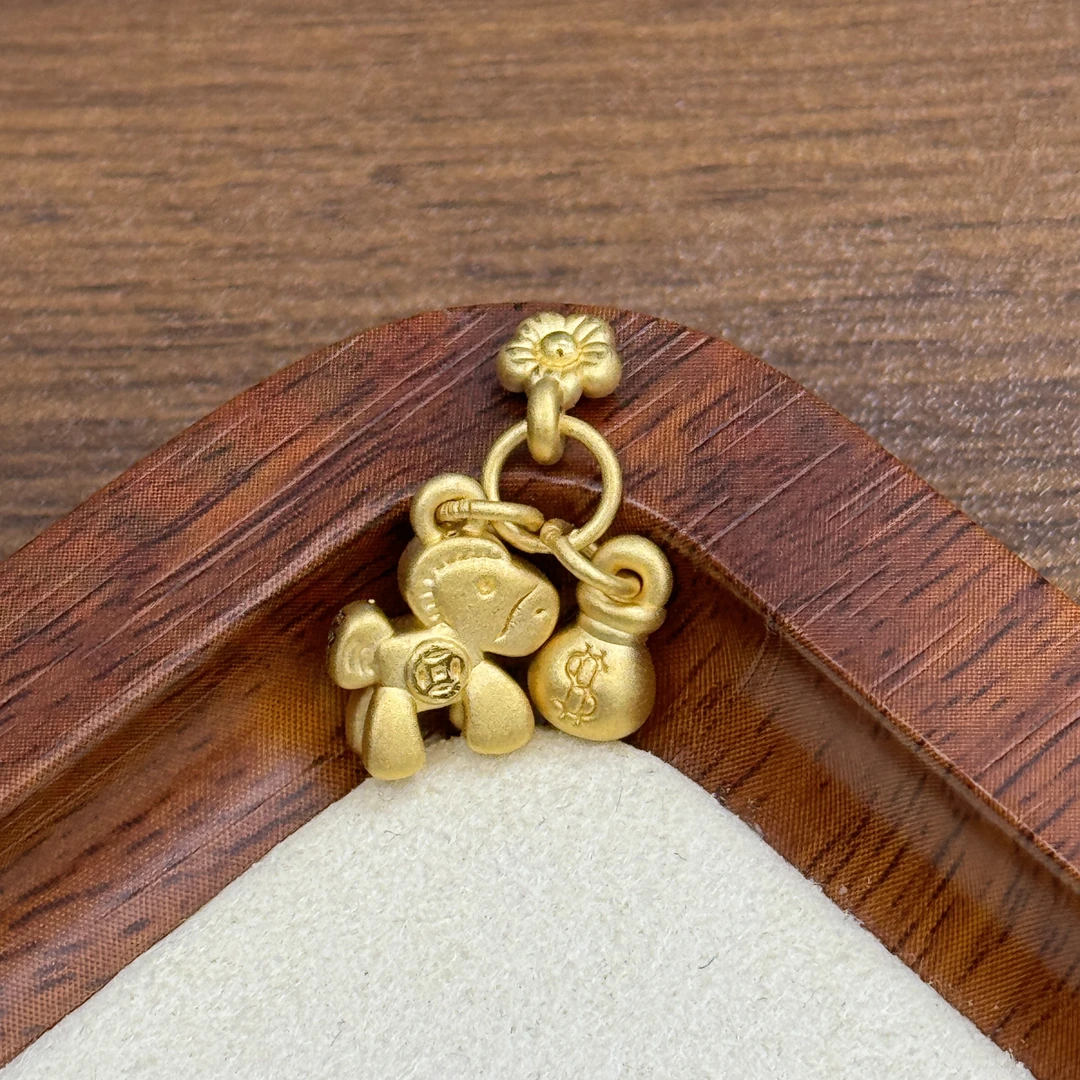 顺鑫黄金足金999马上有钱花提溜配件DP2228-01480