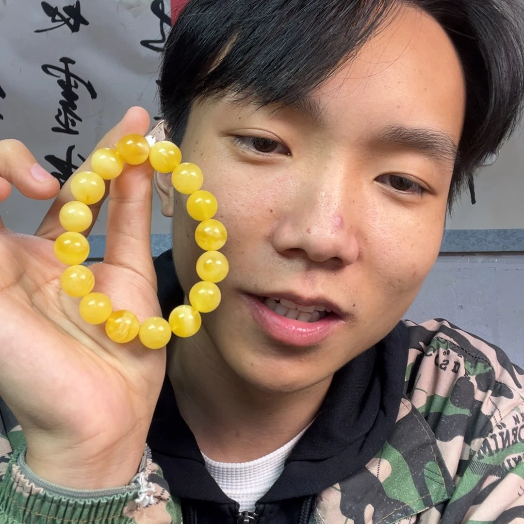 蜜蜡颈饰未镶嵌多样性
