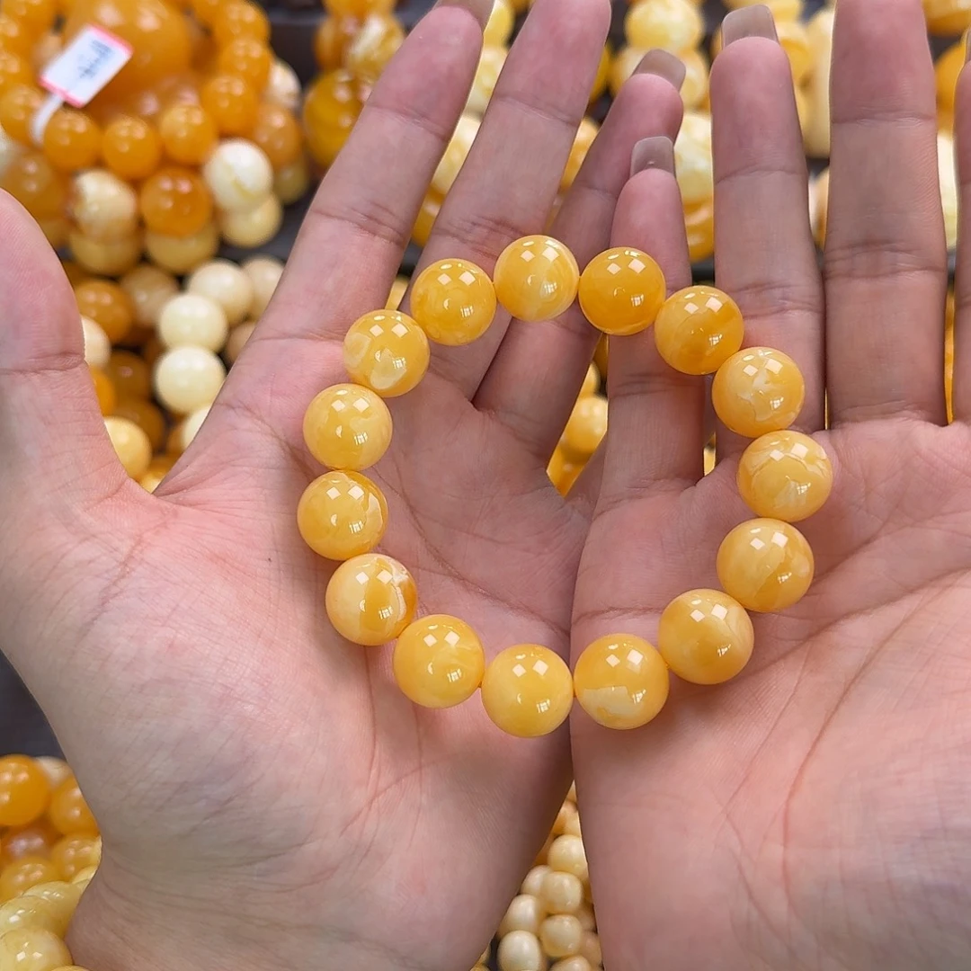 蜜蜡未镶嵌珠宝奇石同料15mm
