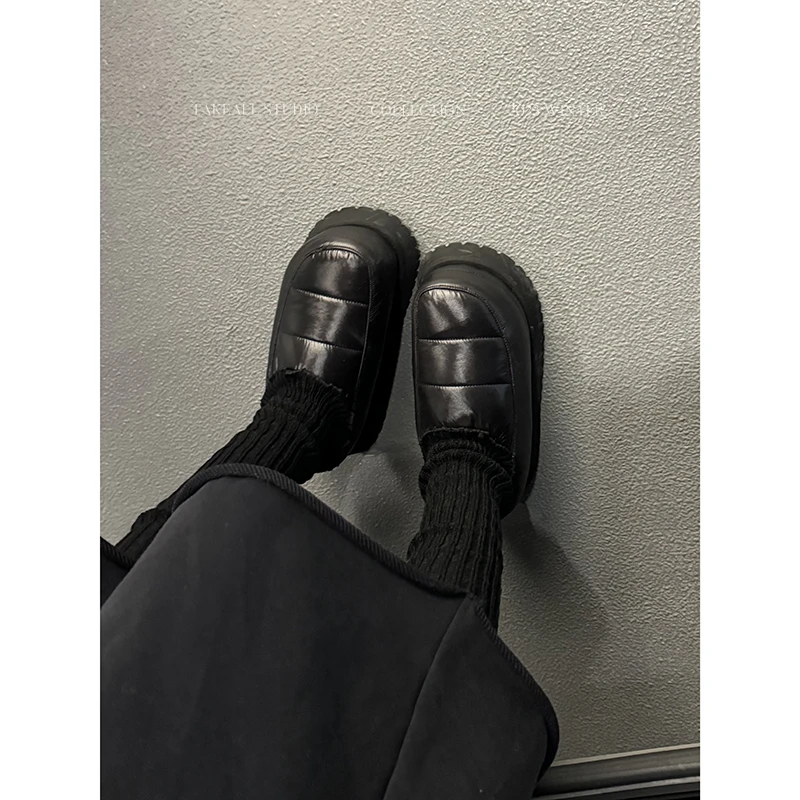 厚底毛毛面包鞋RS234001