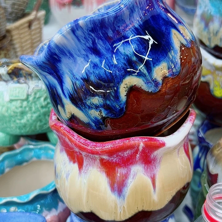 有孔，满10元发货多肉陶瓷花盆