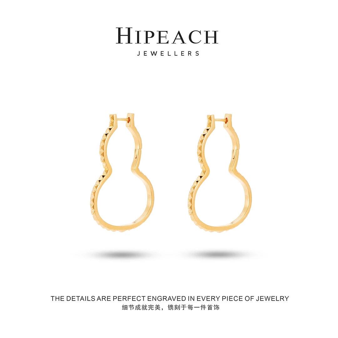 镀K金♠天天♠铆钉葫芦耳扣HTC0139