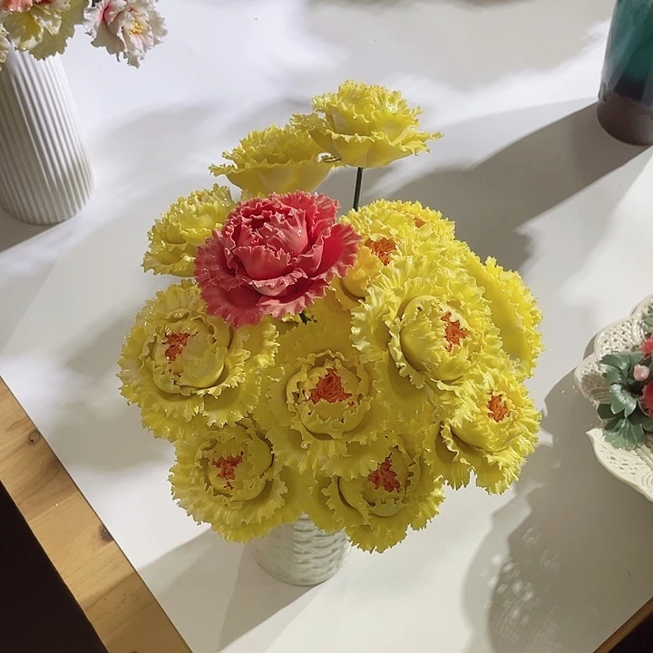 瓷片德化工厂陶瓷手工捏花