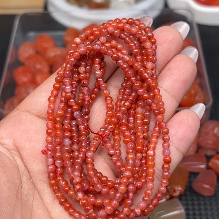 未镶嵌手链南红玛瑙多圈手串