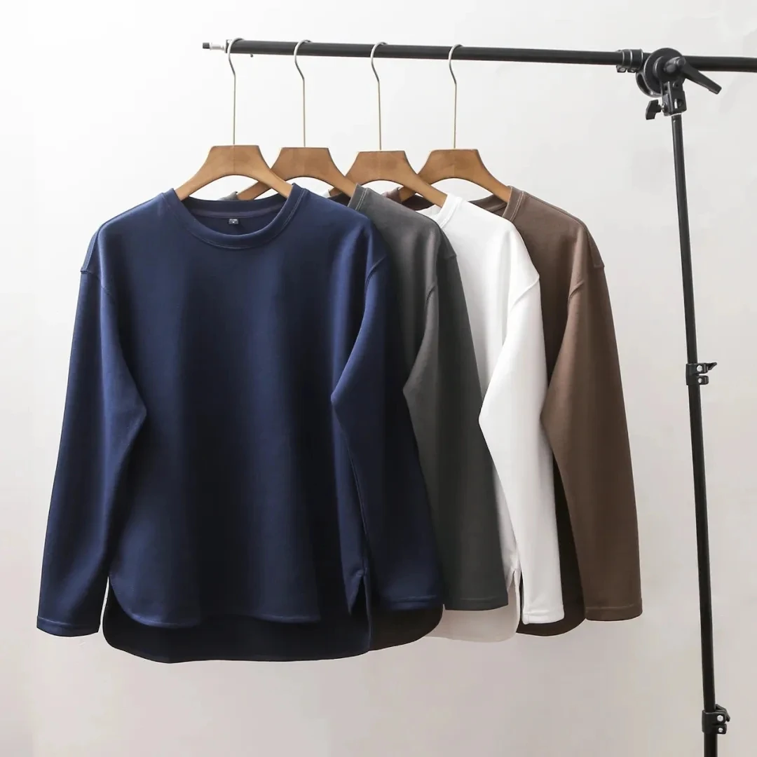 春秋宽松高街潮牌重磅版型珠地空气层棉打底卫衣