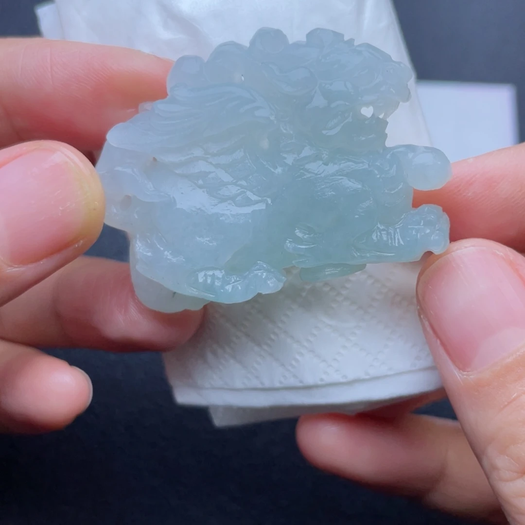 定制翡翠未镶嵌翡翠吊坠