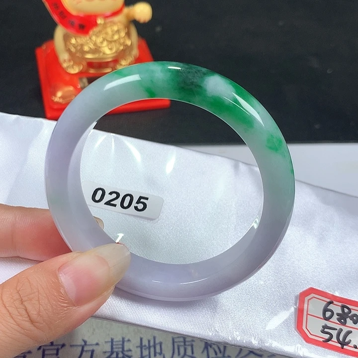 翡翠手镯未镶嵌天然缅甸54.5