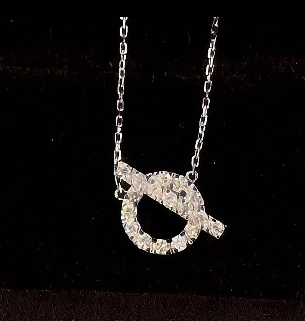 银莫桑石吊坠 小Q莫桑钻吊坠简约时尚