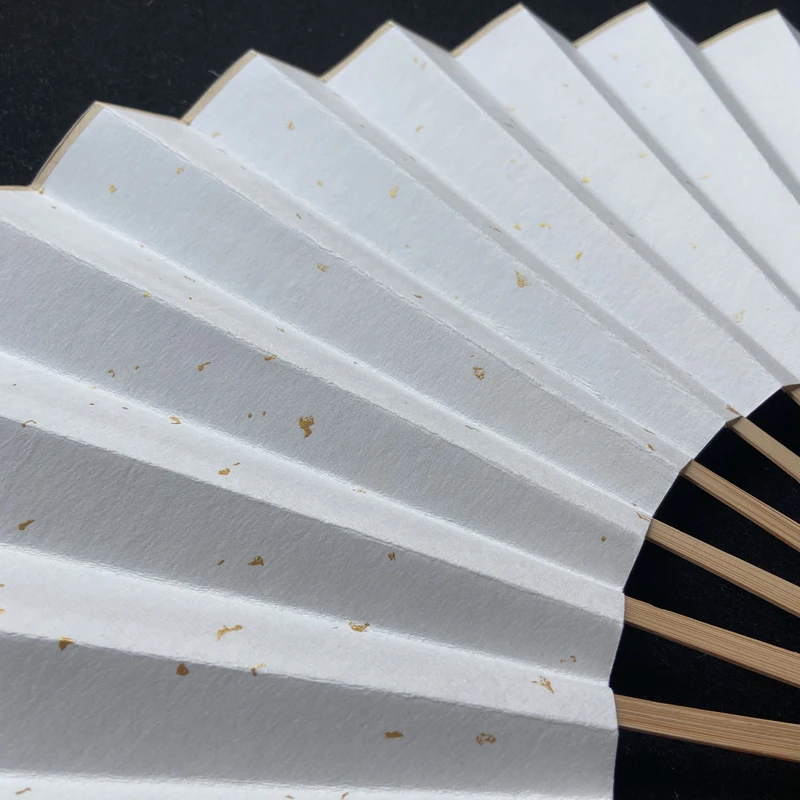 宣纸【五把折扇】，日用折扇，把玩扇子，可写可画，半生熟不洇墨