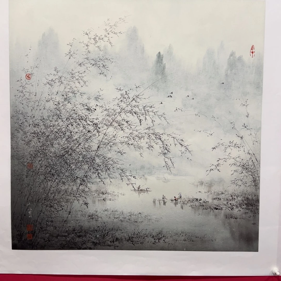梓***影国画木春老师四尺斗方