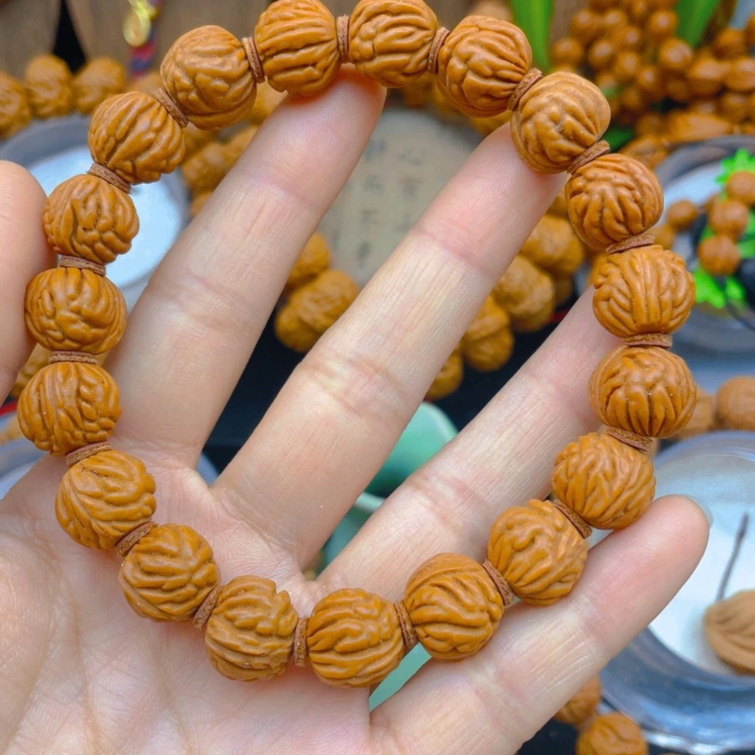 桃木1.4金蟾纹手串11111