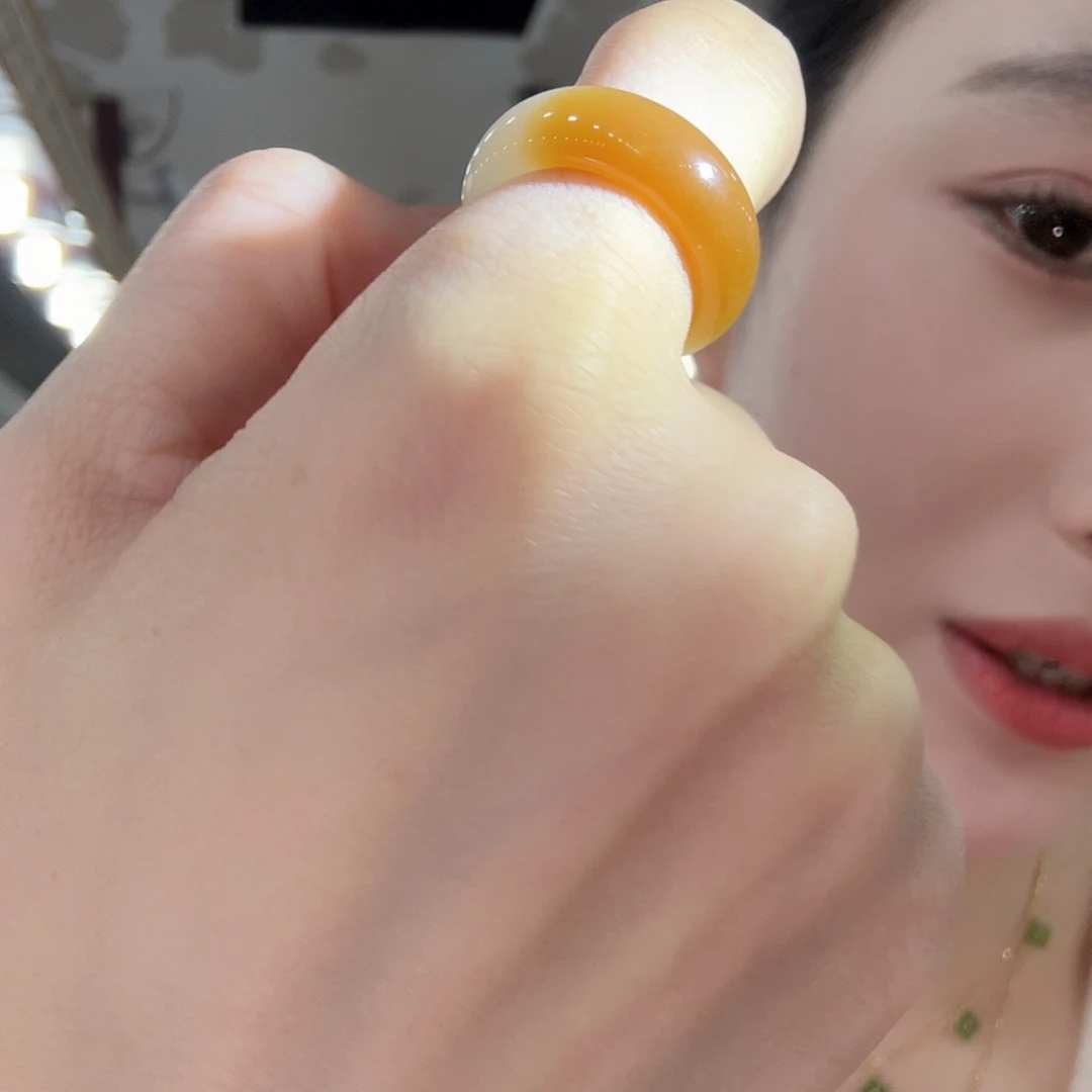 和田玉（糖玉）未镶嵌戒指