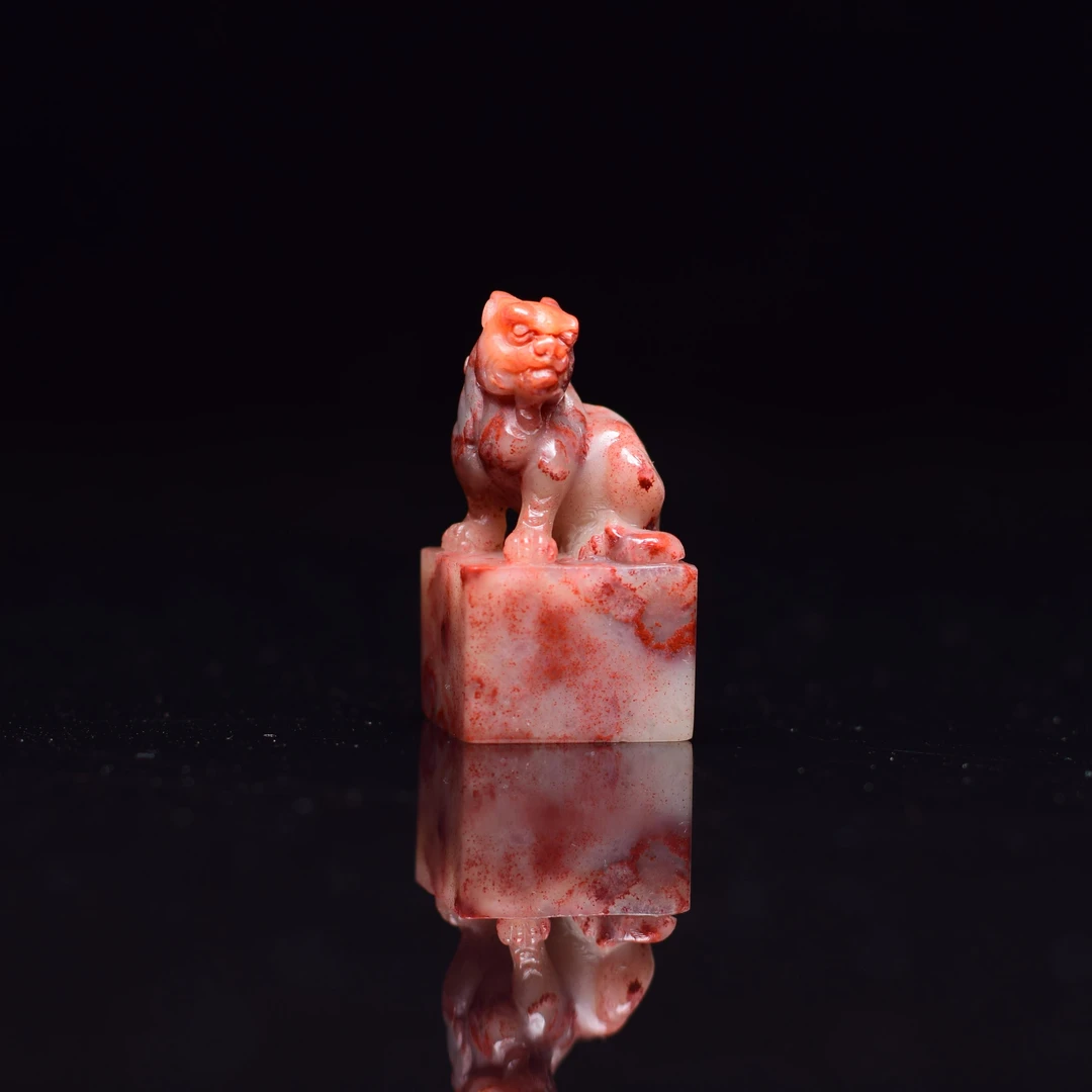 寿山高山石瑞兽钮印章07