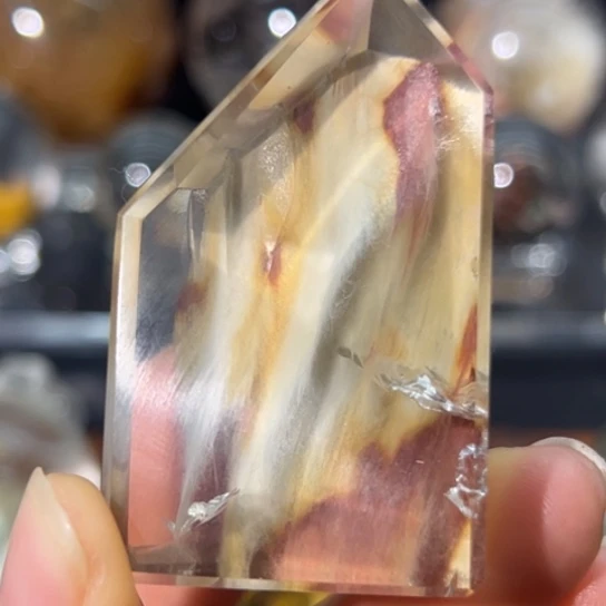 水晶未镶嵌珠宝半成品兔毛随形