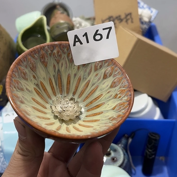 6***瓷片茶摆件工艺品摆件666