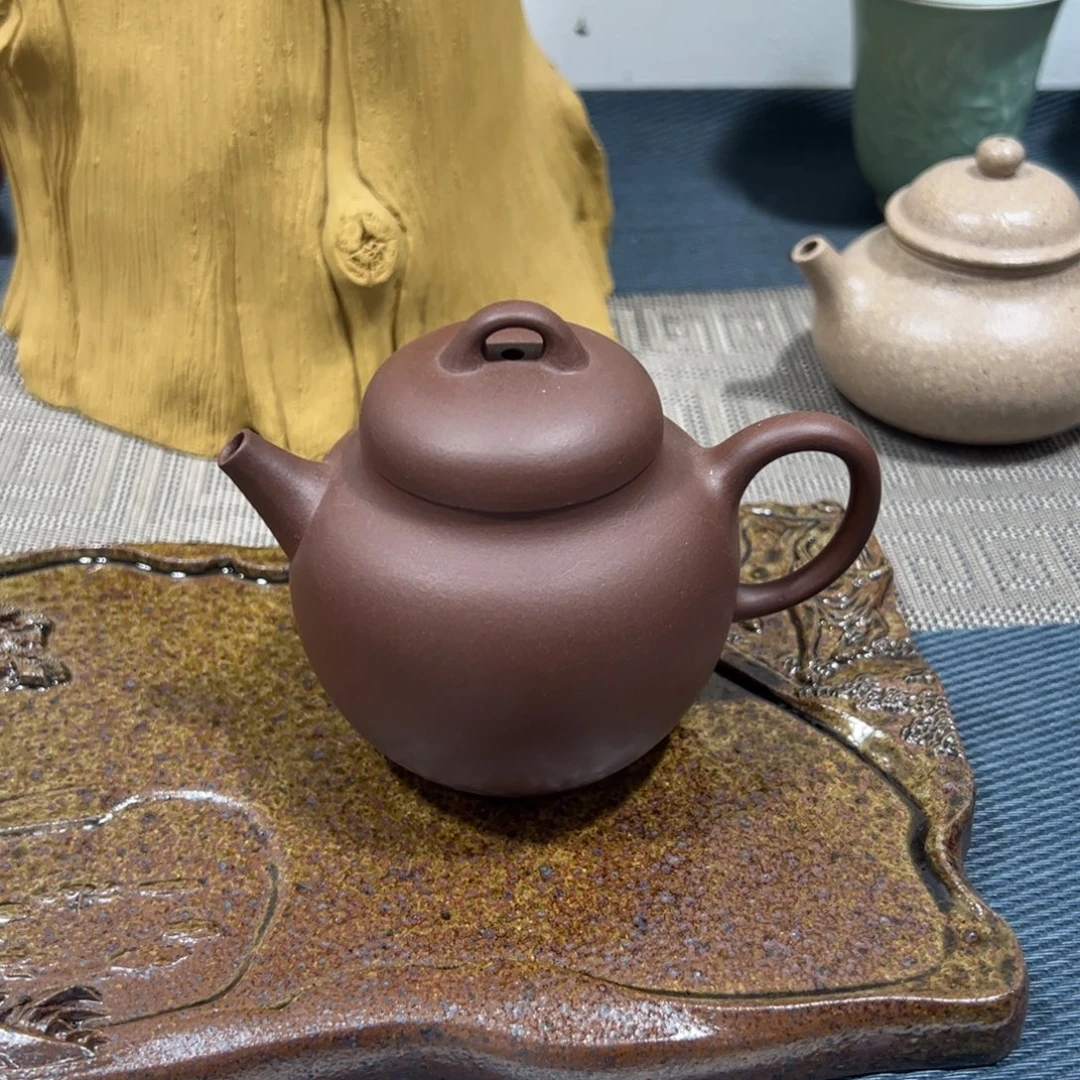 紫砂茶壶健健康康平平安安