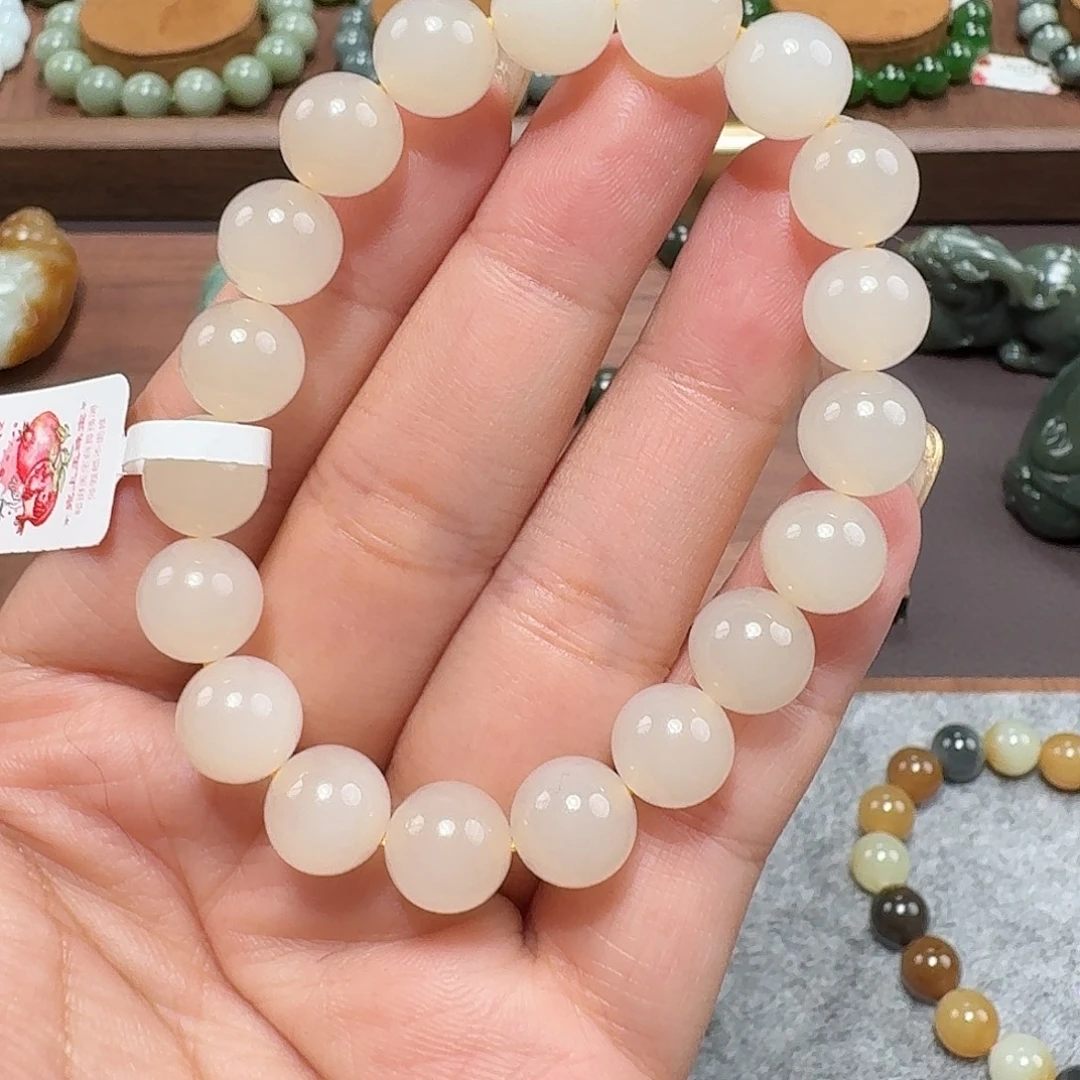 和田玉未镶嵌手链10