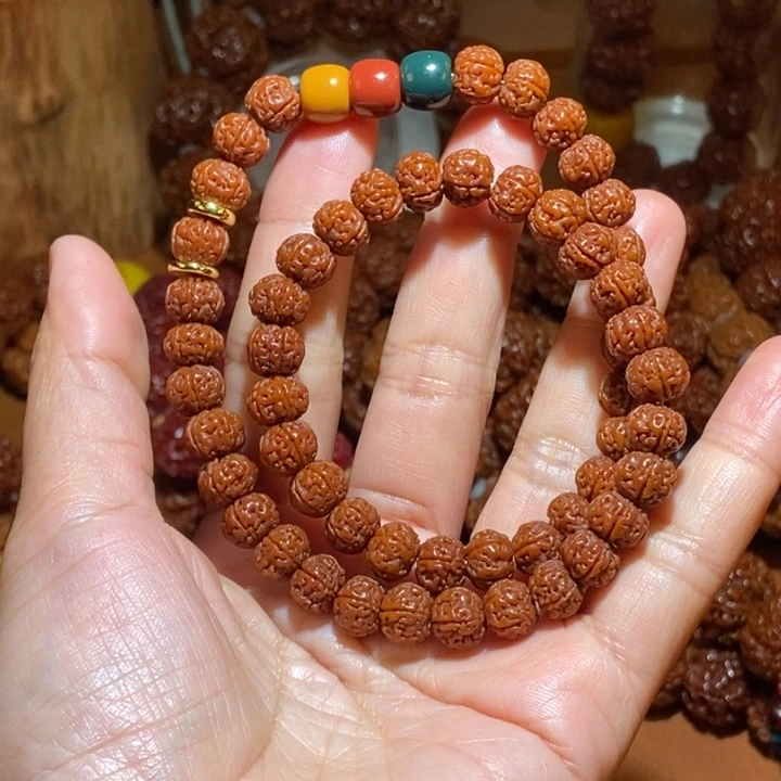 金刚菩提吊坠105玉化双圈红绿