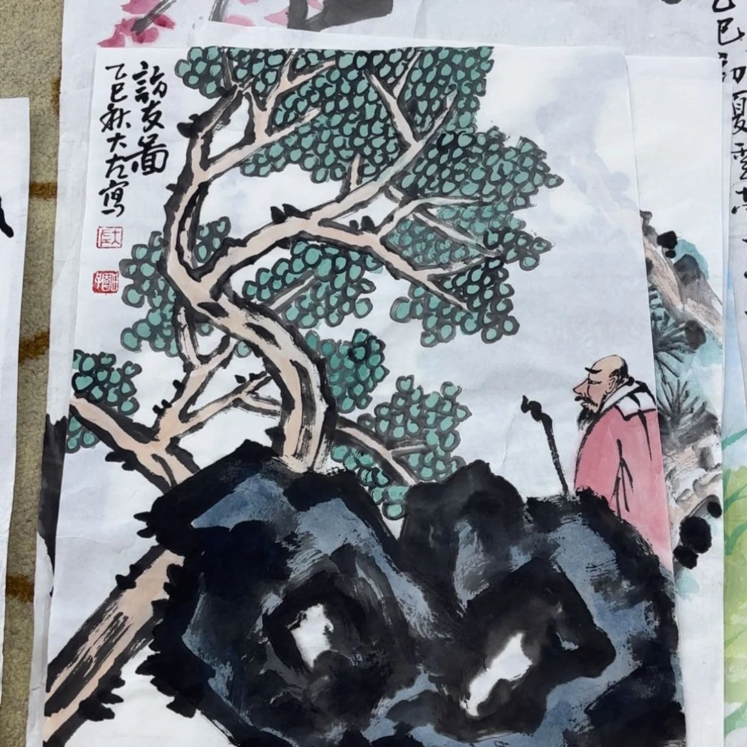 国画国画老师作品刘