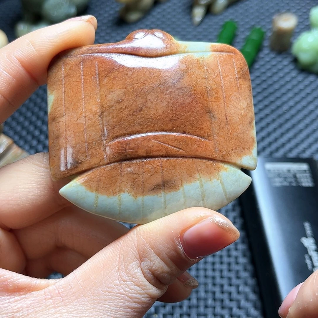 白玉菩提吊坠摆件
