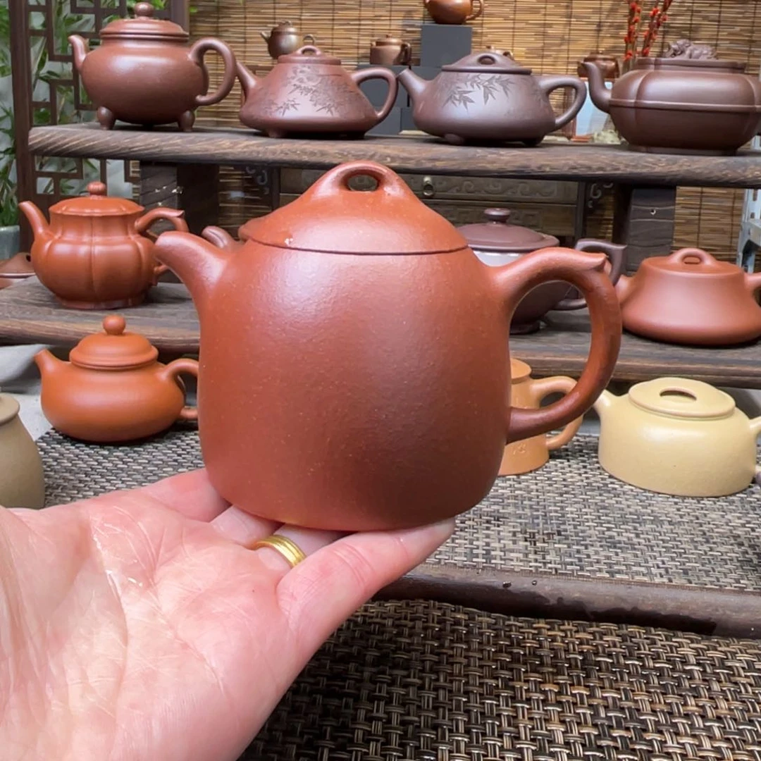 紫砂茶壶宜兴原矿紫砂手工制全220
