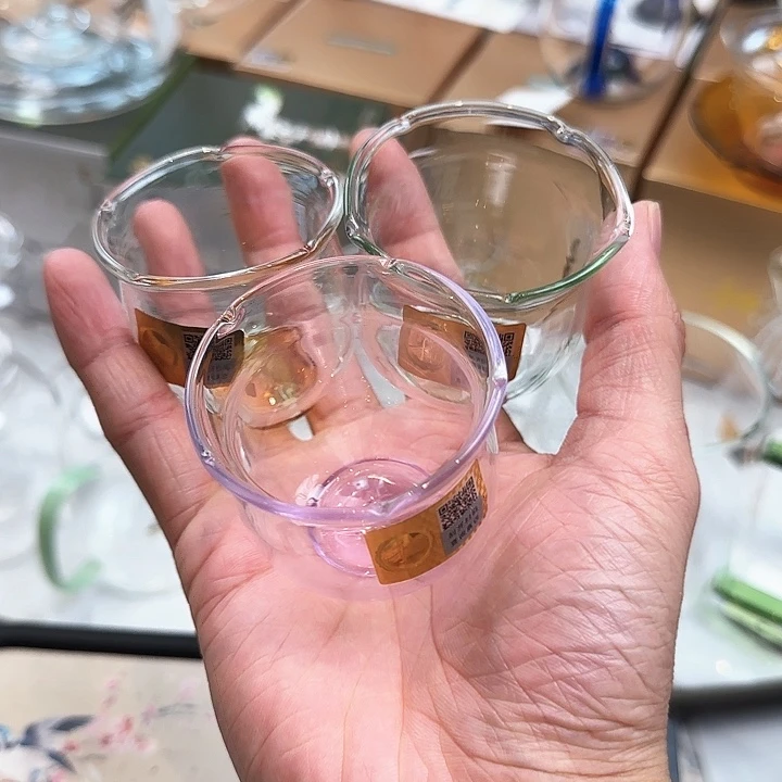 一**前禾器华蕊杯3色个2只
