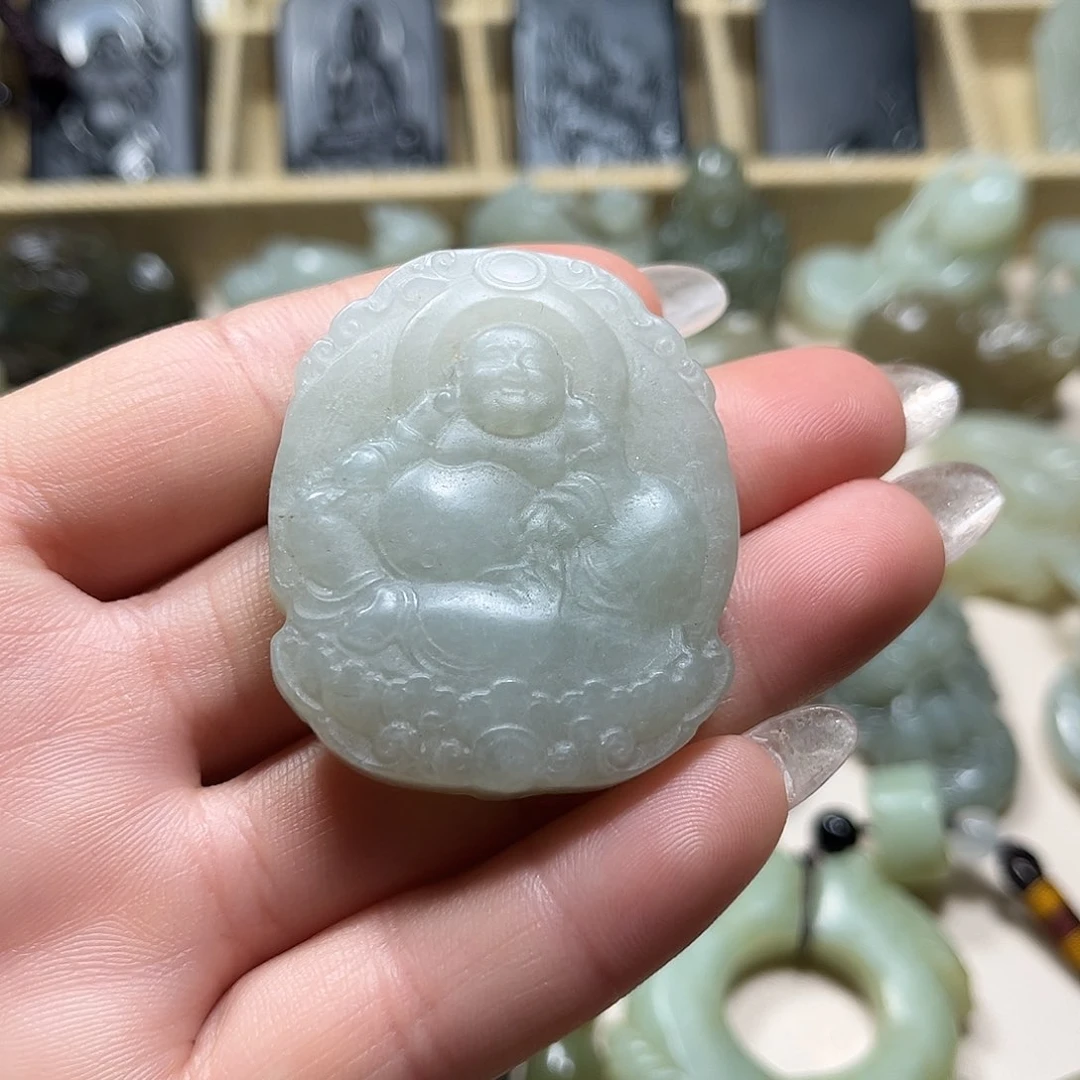 和田玉未镶嵌挂件