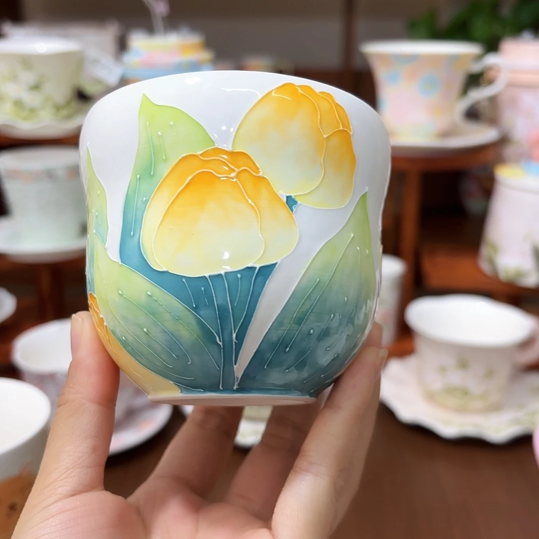 手绘创意高温釉下彩陶瓷