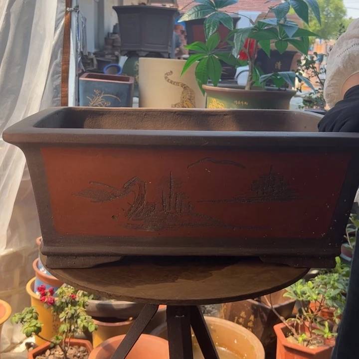 52新品红马槽花盆花盆花盆