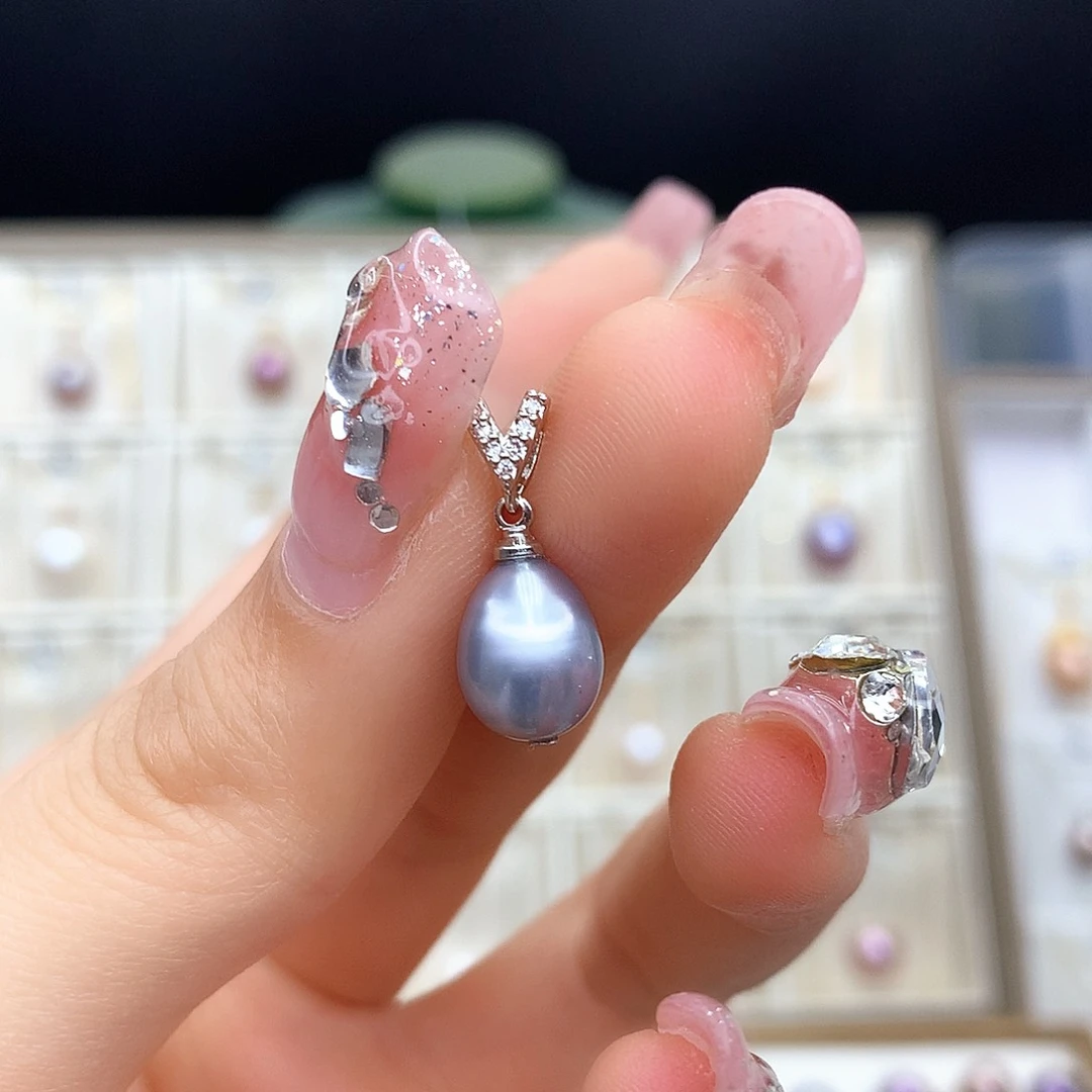 淡水珍珠吊坠(不含链)合金