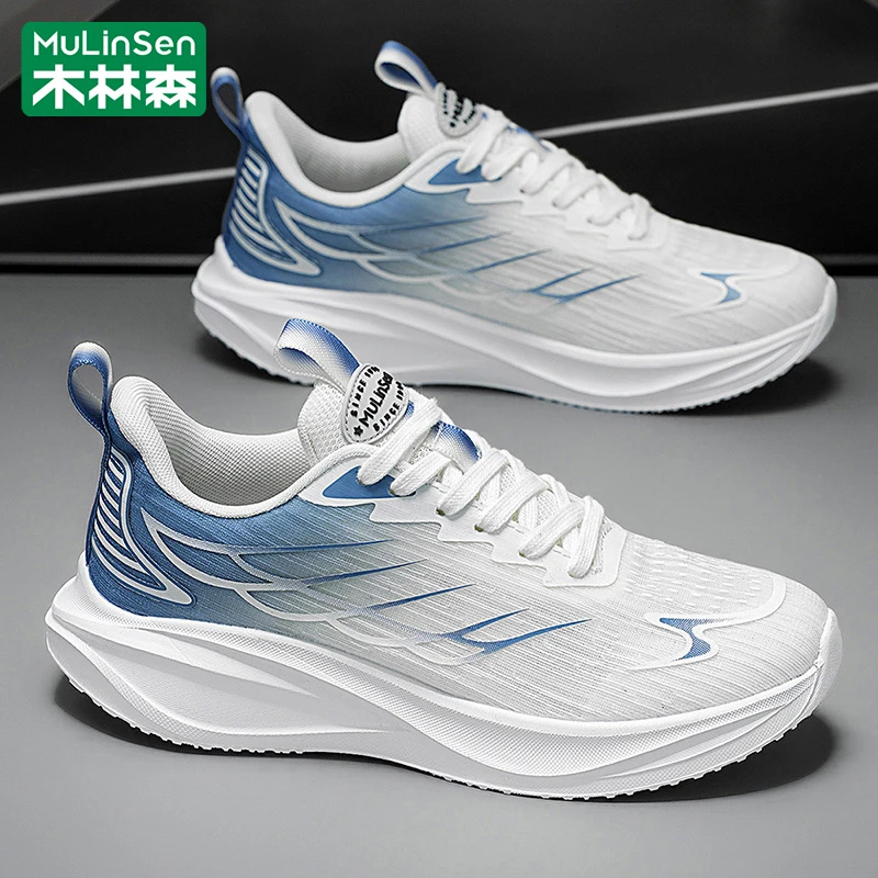 木林森秋季男鞋2025新款青少年运动鞋男网面鞋透气薄款跑步休闲鞋