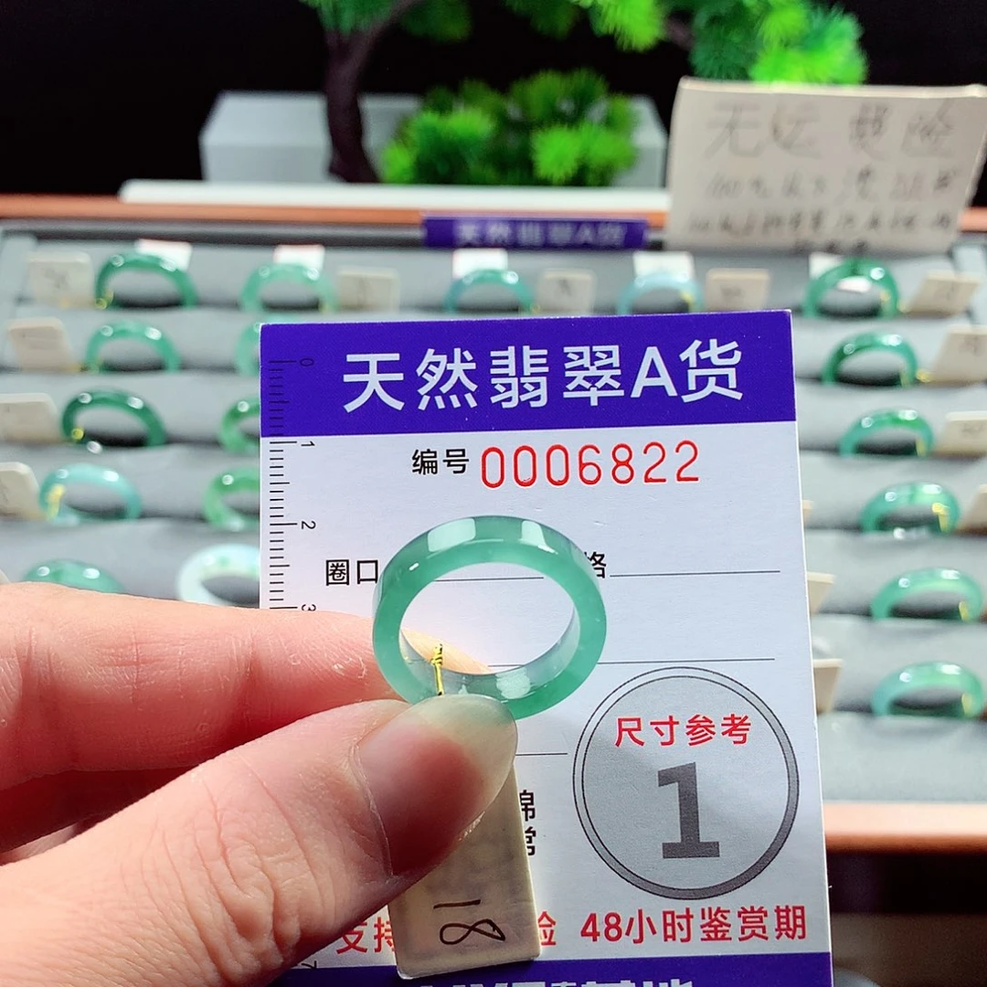 翡翠戒指未镶嵌18号
